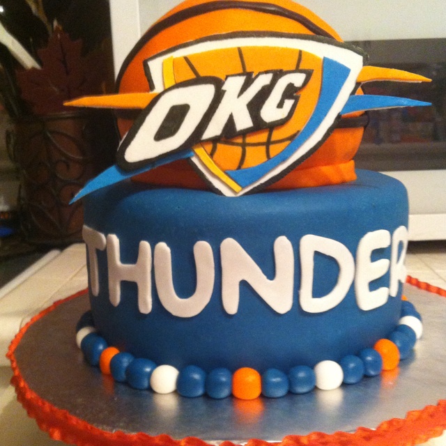 OKC Thunder Birthday Cake