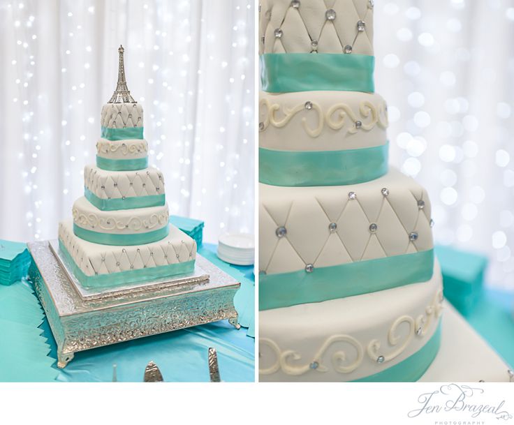 Paris Eiffel Tower Wedding Cake