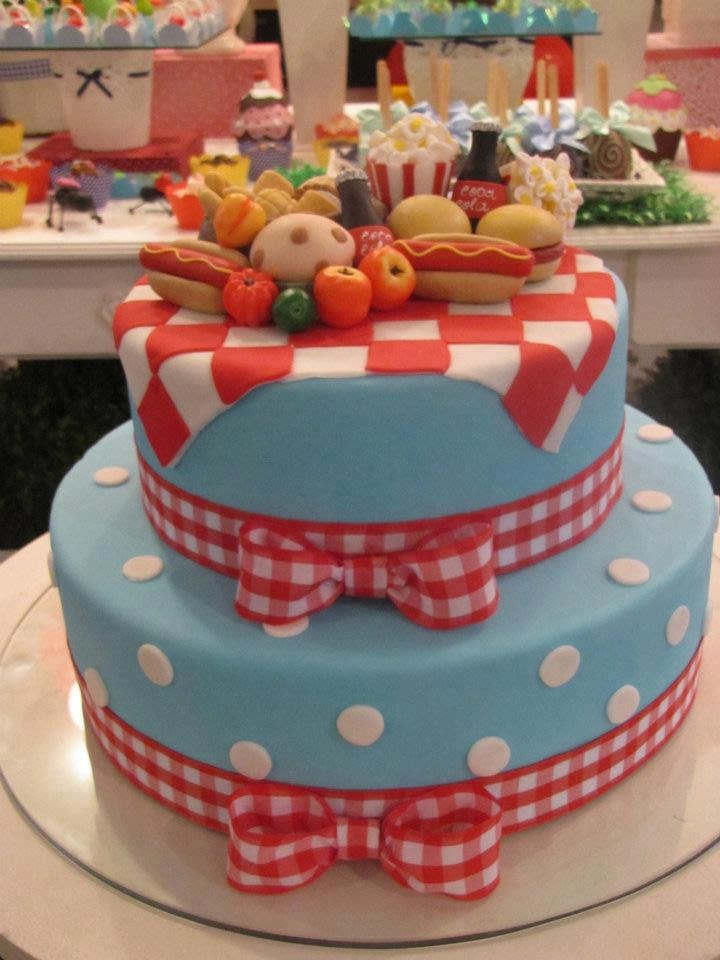 Picnic Birthday Cake