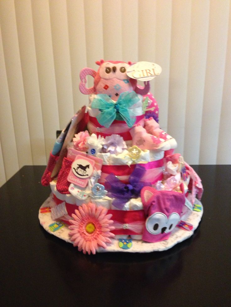 Pinterest Baby Shower Diaper Cakes