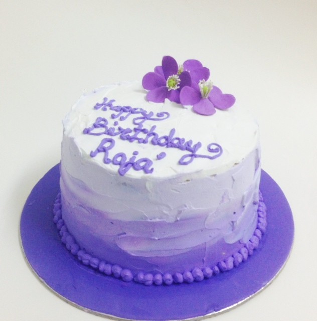 Purple Ombre Birthday Cake