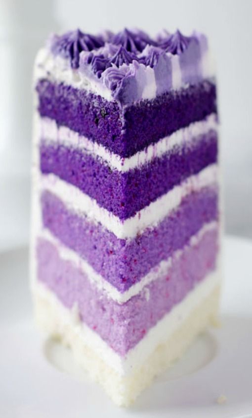 Purple Ombre Layer Cake