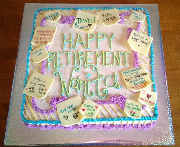 Retirement Cake Post Its