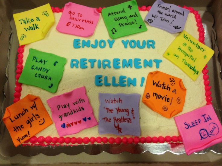 Retirement Sheet Cakes