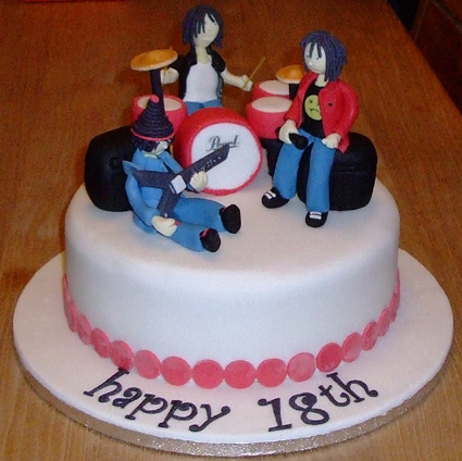 Rock Band Birthday Cake