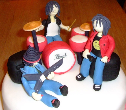 Rock Band Birthday Cake