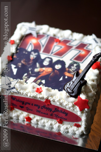 Rock Band Kiss Birthday Cake