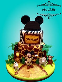 Safari Mickey Mouse Cake