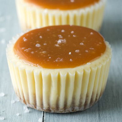 Salted Caramel Cheesecake Cupcakes