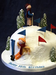 Ski Slope Cake Birthday