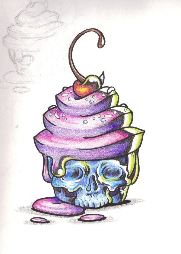 10 Photos of Colorful Skull Sheet Cakes