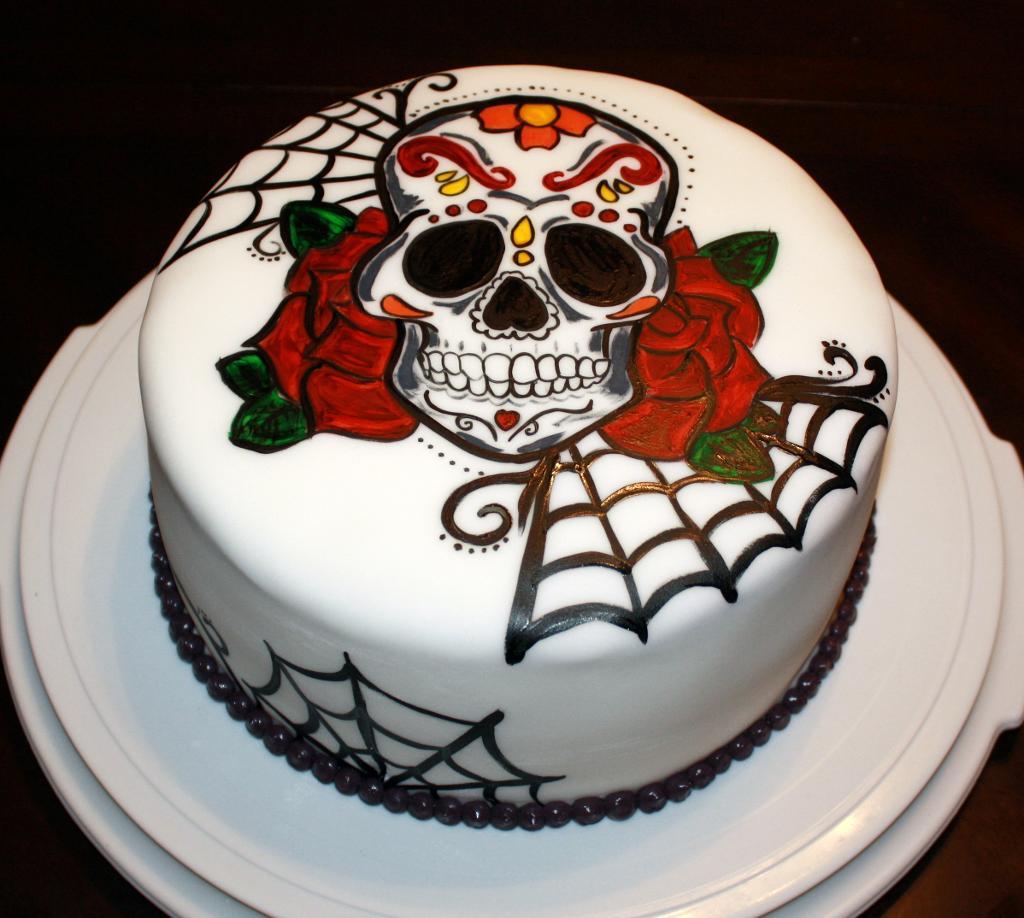 Sugar Skull Cake Decorations