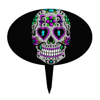 Sugar Skull Cake Toppers