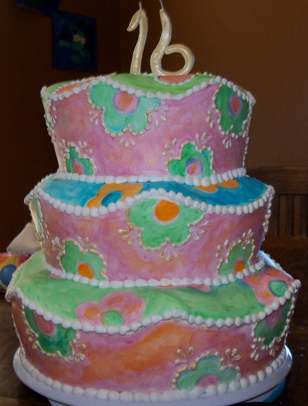 Sweet Sixteen Buttercream Birthday Cake