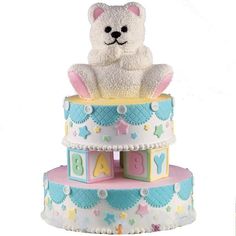 Teddy Bear Baby Shower Cake Ideas