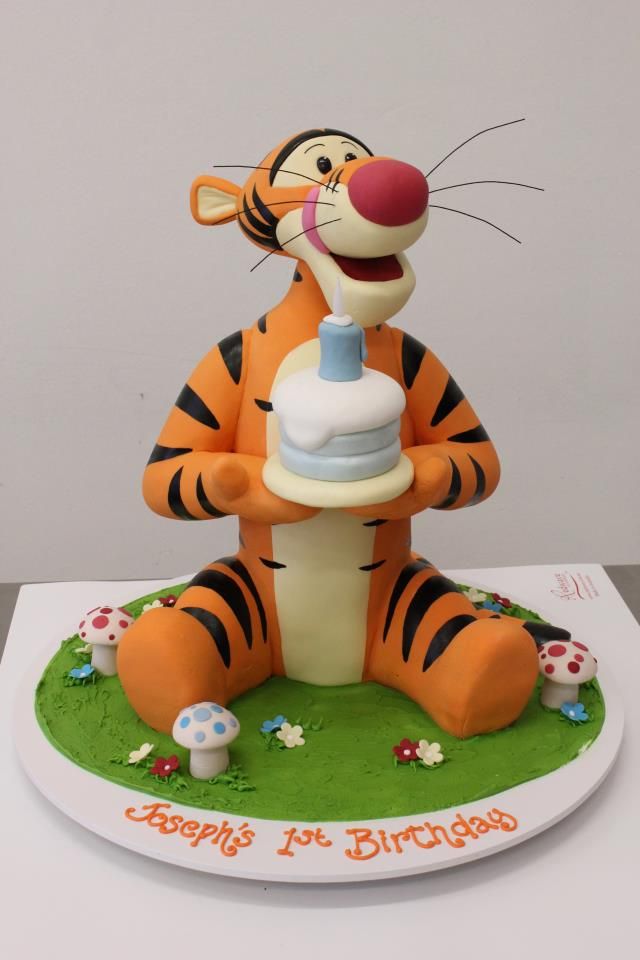 7 Photos of Tigger 1st Birthday Cakes