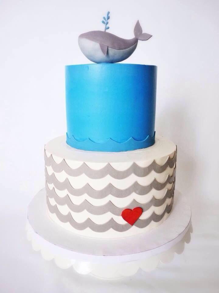 Whale Baby Shower Cake Toppers