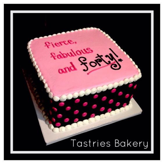 Women 40th Birthday Cake Ideas