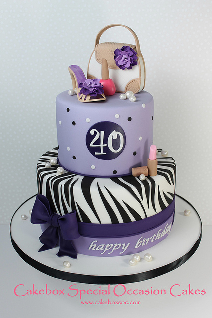 Women 40th Birthday Cake