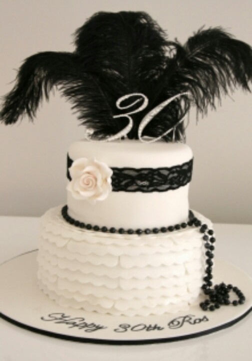 1920s Birthday Cake