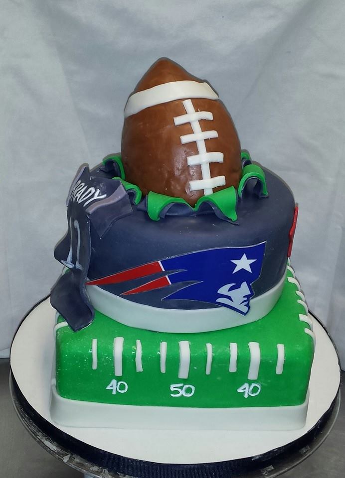 2 Tier Football Cake