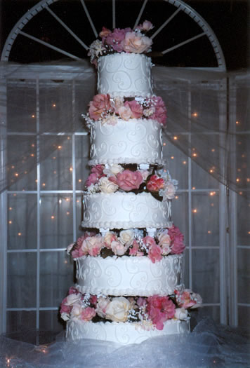 5 Tier Wedding Cake