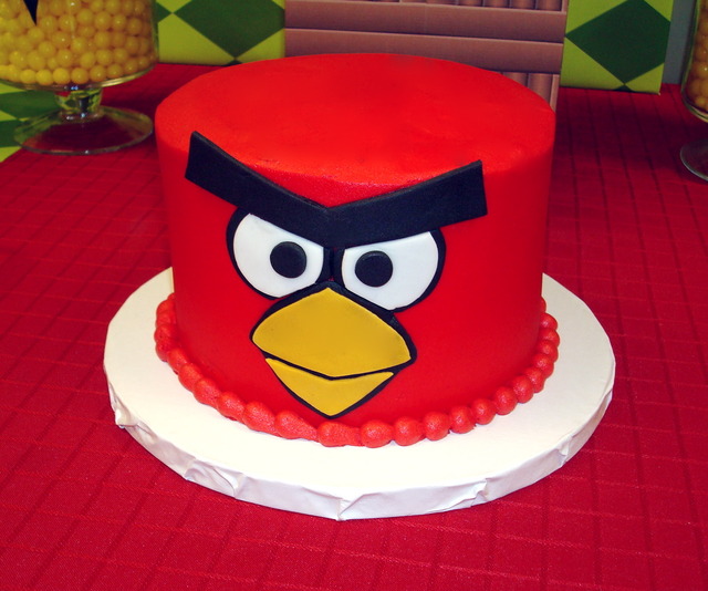 11 Photos of Angry Birds Theme Cakes