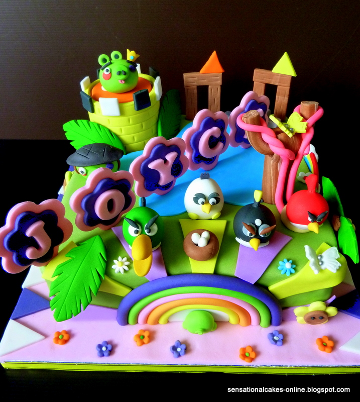 Angry Birds Birthday Cake