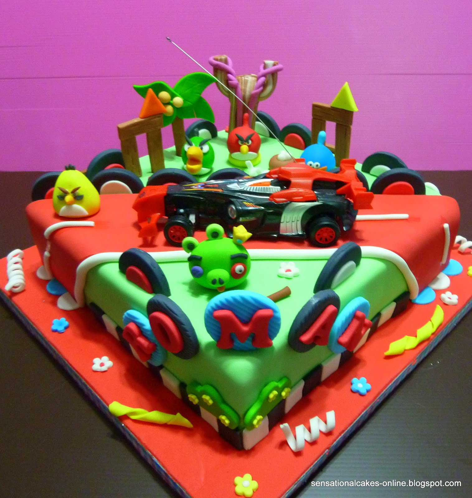 Angry Birds Cars Cake