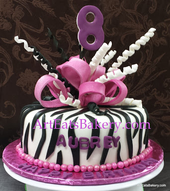 Animal Print Birthday Cake