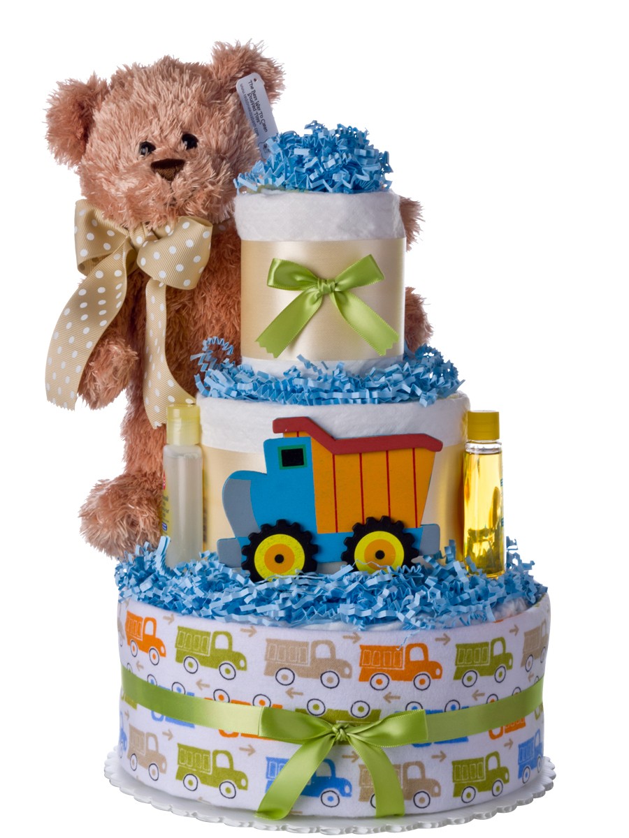 Baby Boy Diaper Cake Trucks