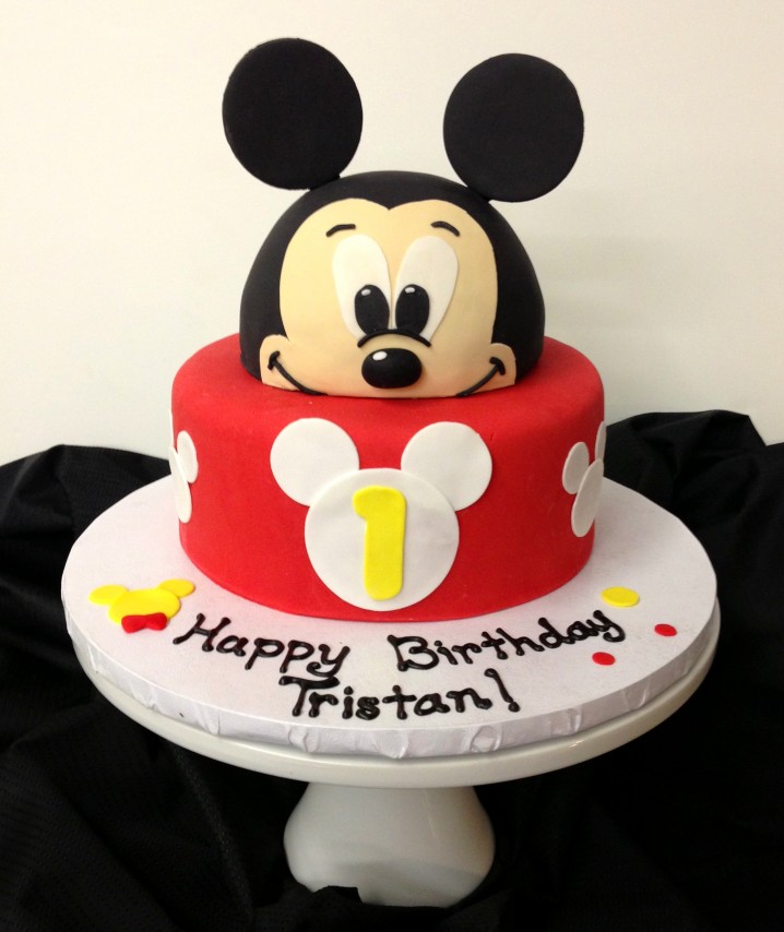 Baby Mickey Mouse Birthday Cake