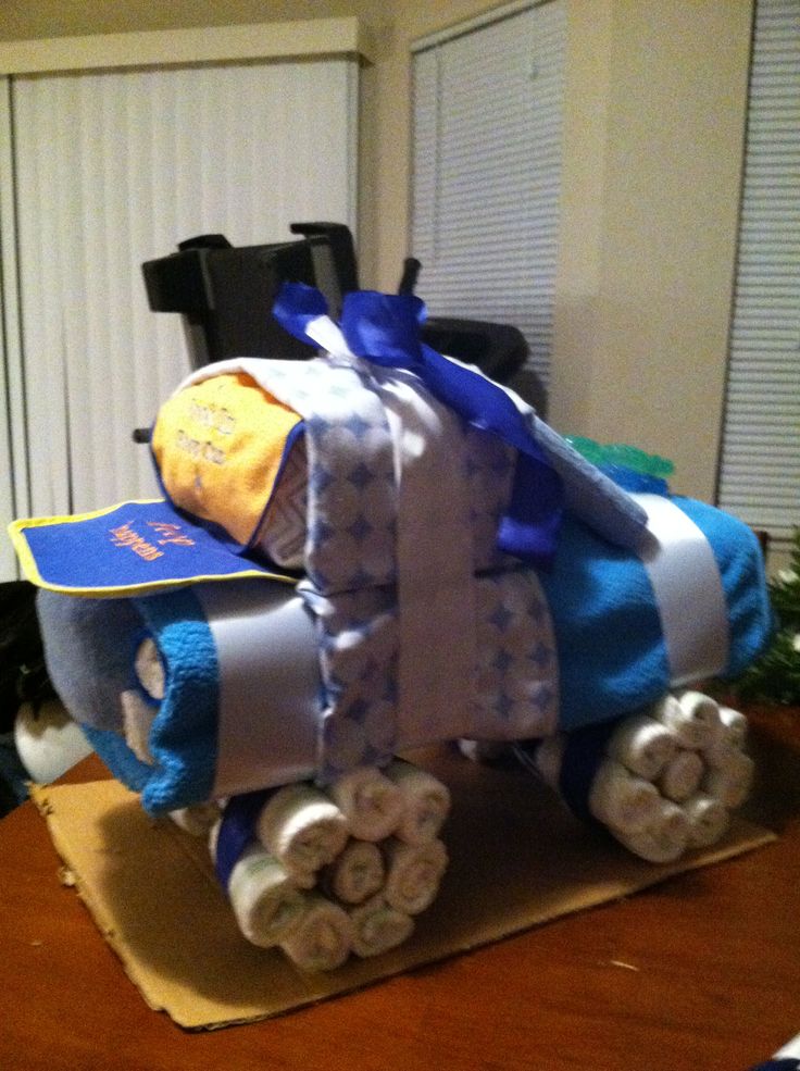 Baby Shower Diaper Truck Cake