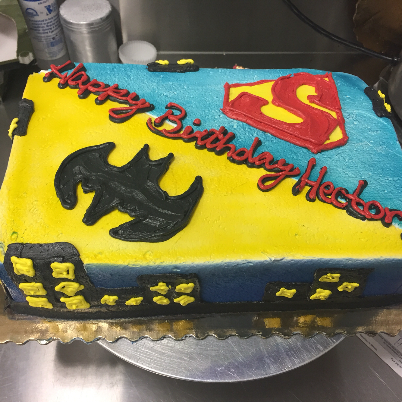 Batman V Superman Cake