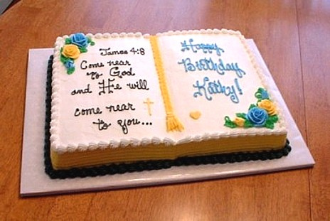 Bible Birthday Cake