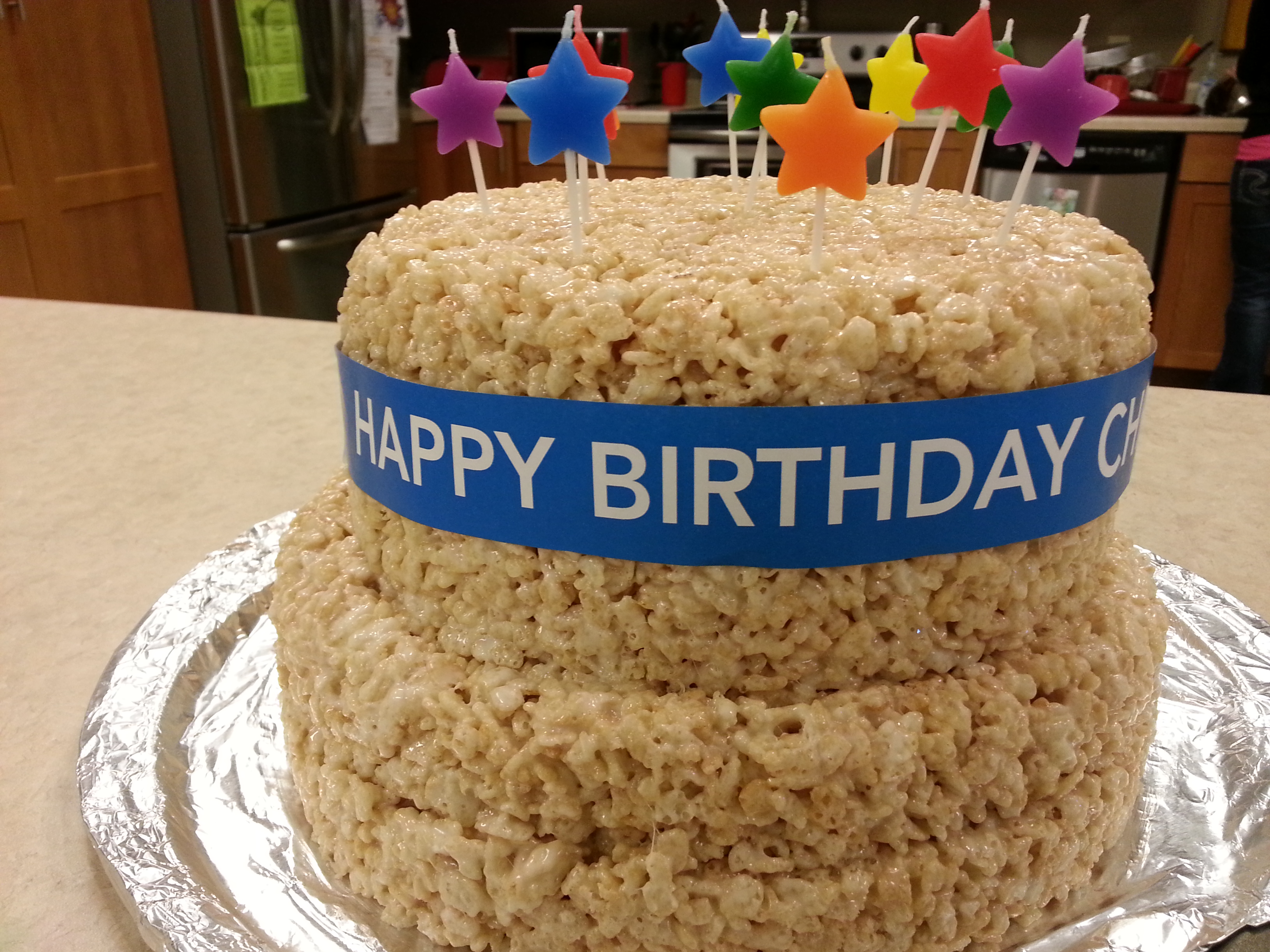 Birthday Cake Rice Crispy Treats