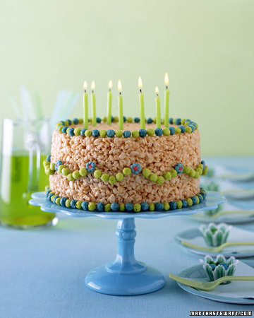 Birthday Cake Rice Crispy Treats