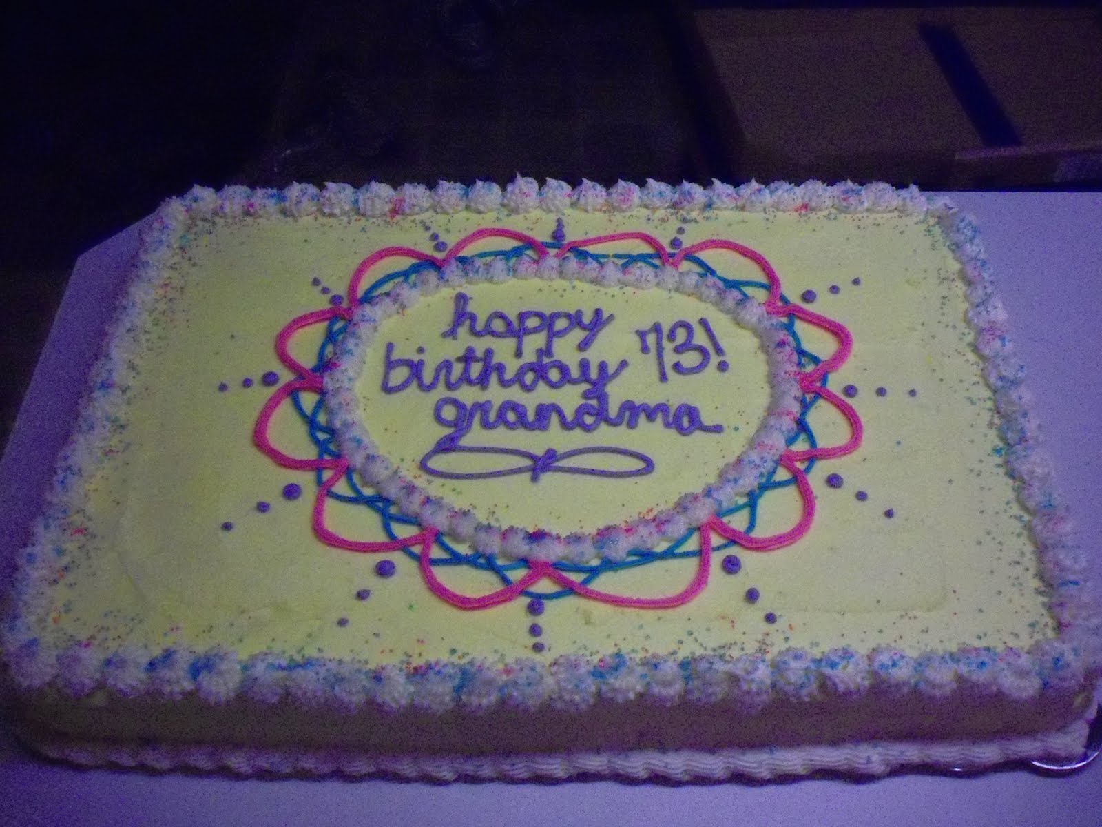 Birthday Sheet Cake