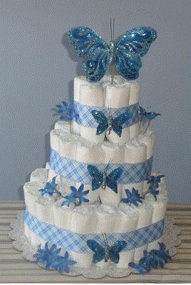 Butterfly Diaper Cake