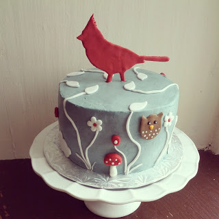 Cardinals Birthday Cake