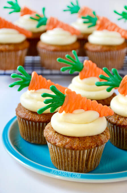 Carrot Cake Cupcakes with Cream Cheese Icing