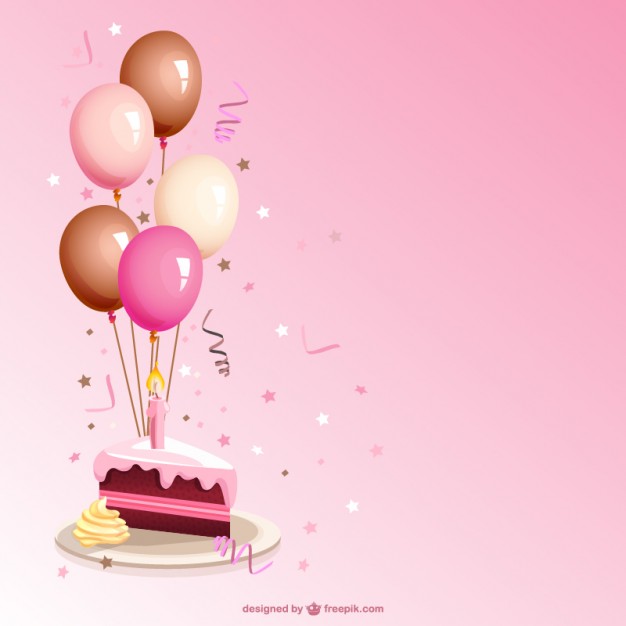 Cartoon Birthday Cake Vector