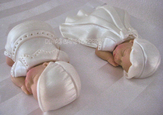 Christening Baptism Cakes Twins