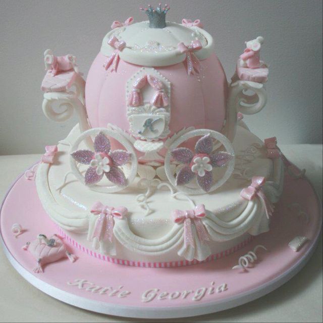 Cinderella Carriage Diaper Cake