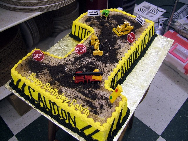 Construction Birthday Cake Idea