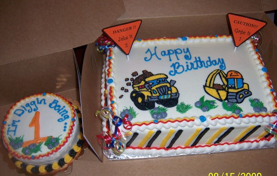 Construction Pals Birthday Cake