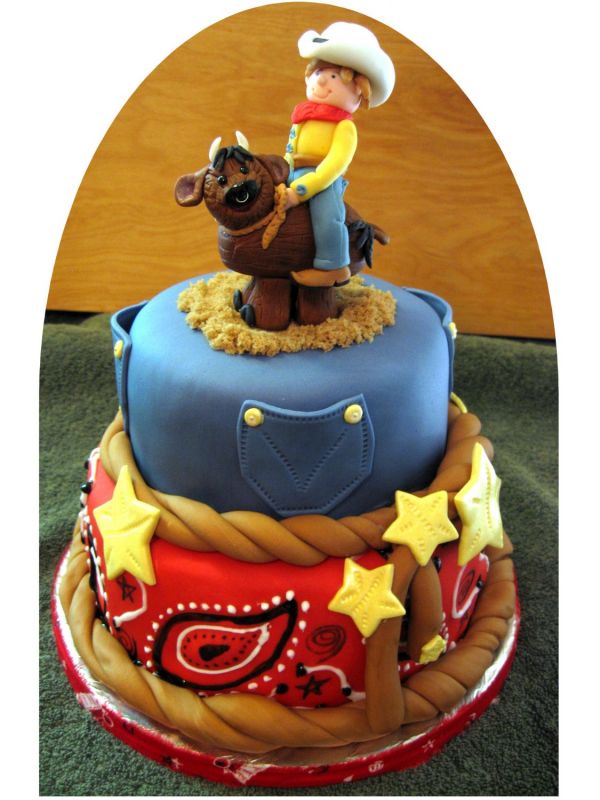 Cowboy Bull Birthday Cake Ideas