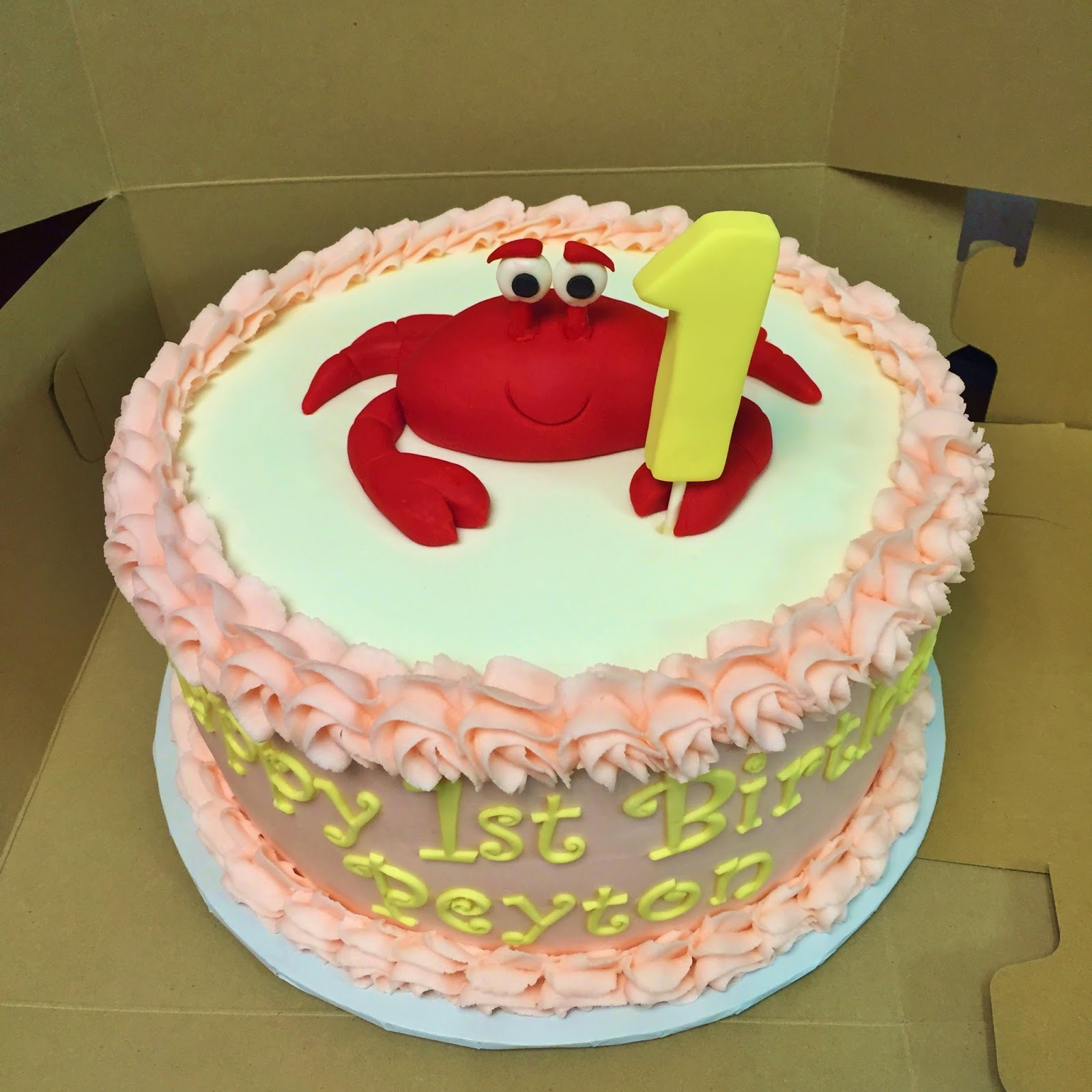 Crab Birthday Cake