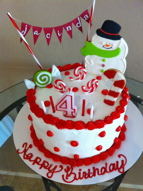 December Birthday Cake