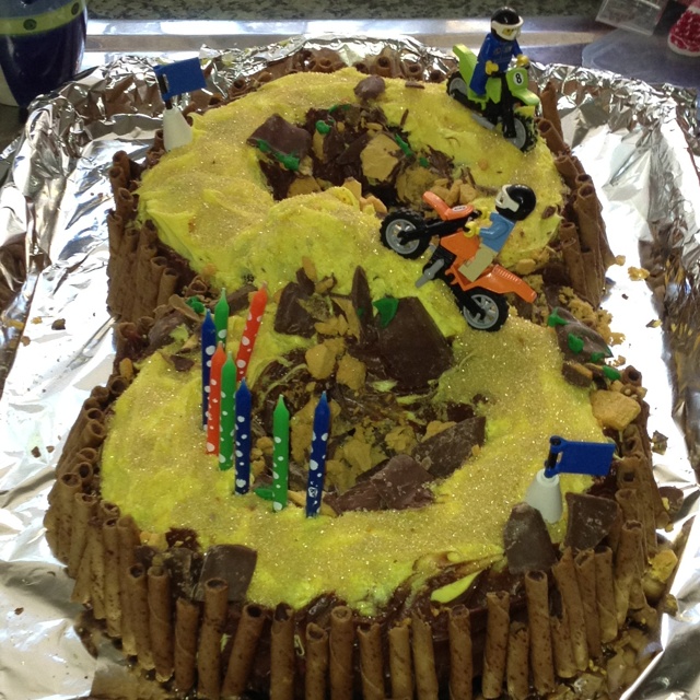 Dirt Bike Birthday Cake